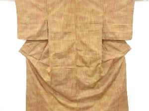 リサイクル　雨縞織り出し手織り紬着物